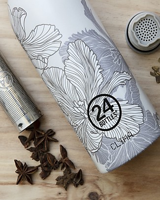 24Bottles Thermal Stainless Steel Clima Bottle 500 ml - Cloud & Mist - With infuser! Metal Bottles