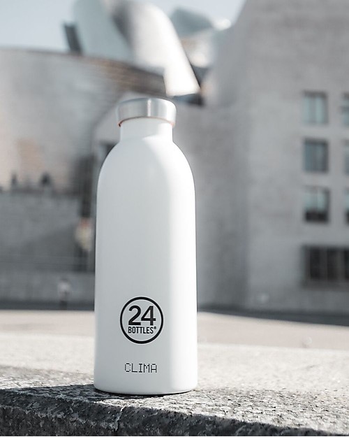 24Bottles Thermal Stainless Steel Clima Bottle, 500 ml - Ice White Thermos Bottles