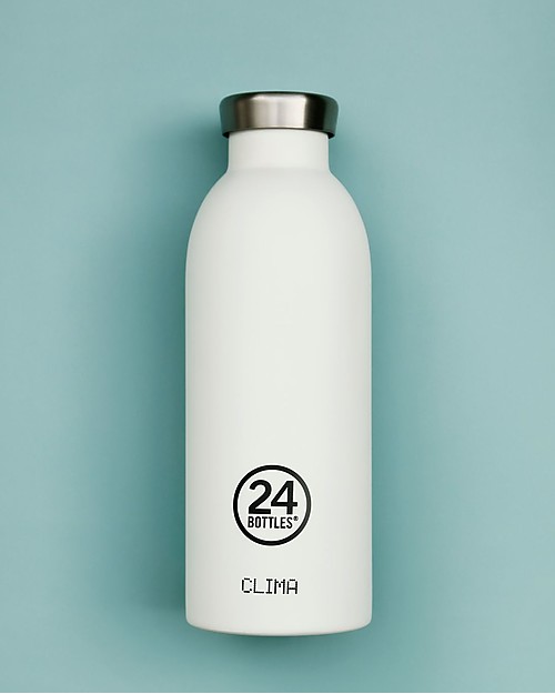 24Bottles Thermal Stainless Steel Clima Bottle, 500 ml - Ice White Thermos Bottles
