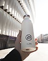 24Bottles Thermal Stainless Steel Clima Bottle, 500 ml - Ice White Thermos Bottles