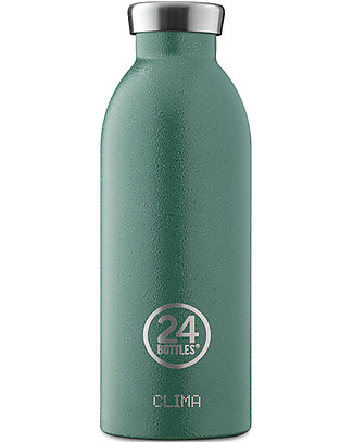 24Bottles Thermal Stainless Steel Clima Bottle - 500 ml - Moss Green Metal Bottles