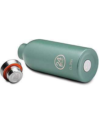 24Bottles Thermal Stainless Steel Clima Bottle - 500 ml - Moss Green Metal Bottles
