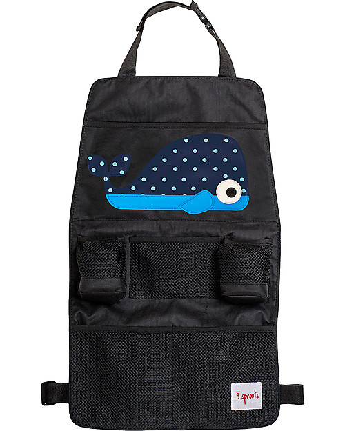 3 Sprouts Backseat Organizer, Whale - Universal, 56 x 33 cm Car Seat Accessories