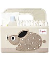 3 Sprouts Diaper Caddy - Beige Rabbit - Cotton Canvas Storage organisers