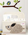 3 Sprouts Diaper Caddy - Beige Rabbit - Cotton Canvas Storage organisers