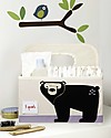 3 Sprouts Diaper Caddy - Black Bear - Cotton canvas Storage organisers