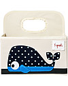 3 Sprouts Diaper Caddy - Blue Whale - Cotton canvas Storage organisers