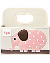 3 Sprouts Diaper Caddy - Pink Elephant - Cotton canvas Storage organisers