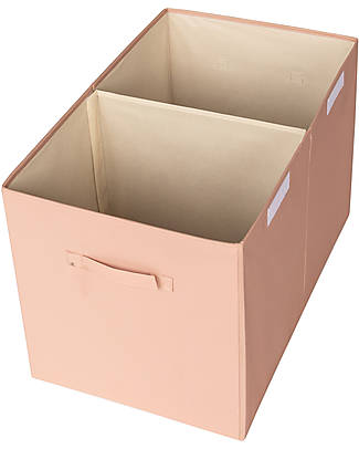 3 Sprouts Folding Toy Chest - Clay - 100% Recycled Polyester - 62x38x38cm Toy Storage Boxes