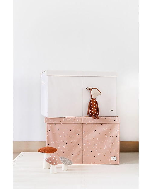 Sprouts Folding Toy Chest Terrazzo Clay 100% Recycled