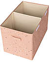 3 Sprouts Folding Toy Chest - Terrazzo Clay - 100% Recycled Polyester - 62x38x38cm Toy Storage Boxes