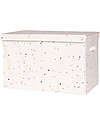 3 Sprouts Folding Toy Chest - Terrazzo Cream - 100% Recycled Polyester - 62x38x38cm Toy Storage Boxes