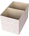 3 Sprouts Folding Toy Chest - Terrazzo Cream - 100% Recycled Polyester - 62x38x38cm Toy Storage Boxes