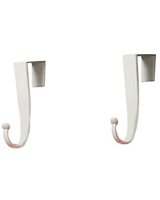 3 Sprouts Hooks for Hanging Wall Organizer - White Toy Storage Boxes