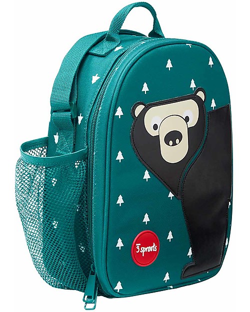 3 Sprouts Insulated Lunch Bag - Bear Teal Thermal Containers