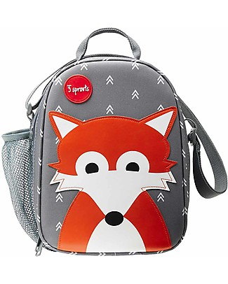 3 Sprouts Insulated Lunch Bag - Fox Gray Lunch Boxes