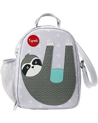 3 Sprouts Insulated Lunch Bag - Grey Sloth - 26,5 x 8,9 x 20,3 cm Lunch Boxes