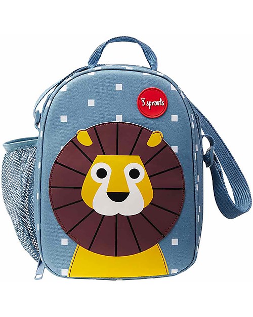 3 Sprouts Insulated Lunch Bag - Lion Blue Thermal Containers