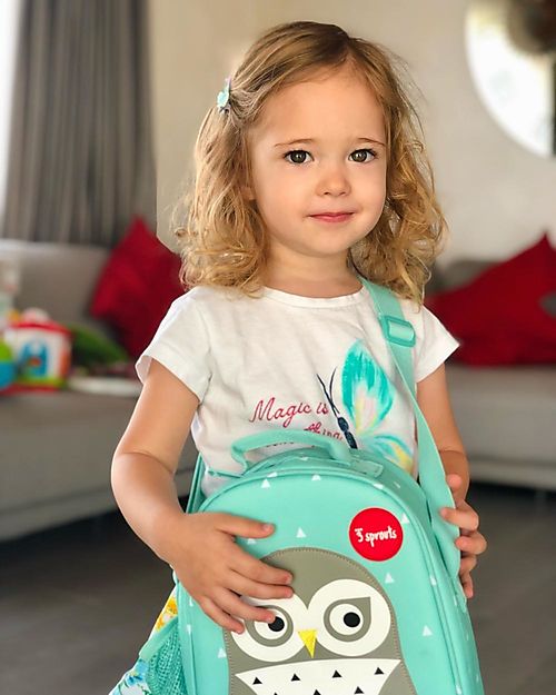 3 Sprouts Insulated Lunch Bag - Owl Mint Thermal Containers