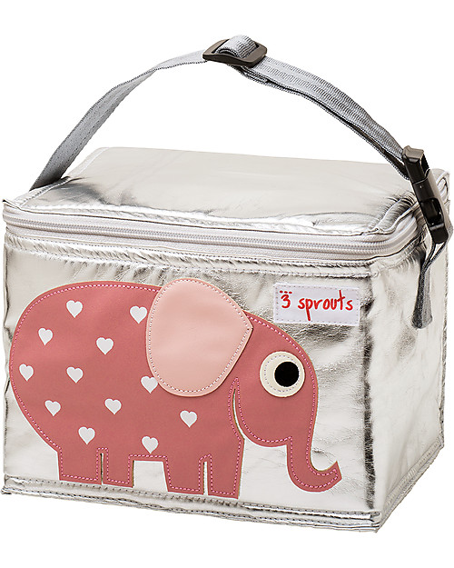 3 Sprouts Insulated Lunch Box Elephant unisex