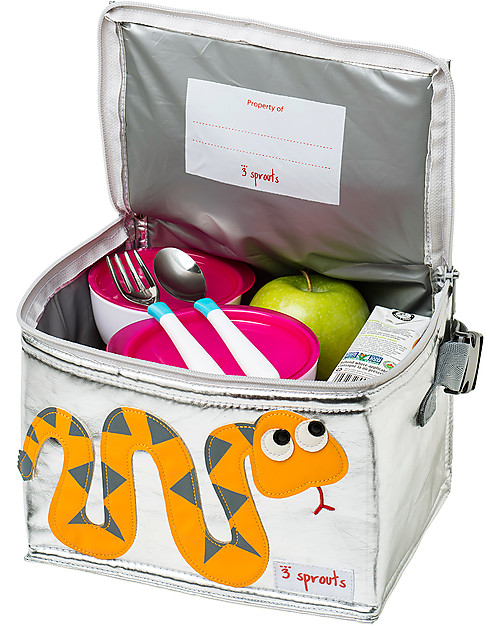 3 Sprouts Insulated Lunch Box - Snake Kindergarten Backpacks