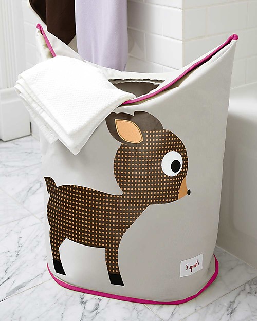 3 Sprouts Laundry Hamper Deer - No more mess, and lots of cuteness! Laundry Basket