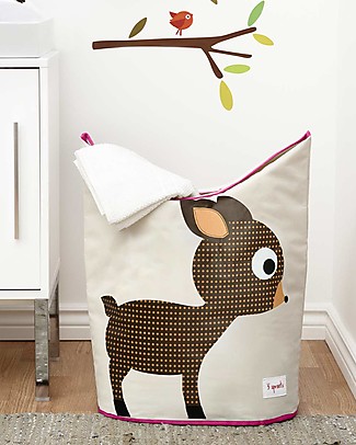 3 Sprouts Laundry Hamper Deer - No more mess, and lots of cuteness! Laundry Basket