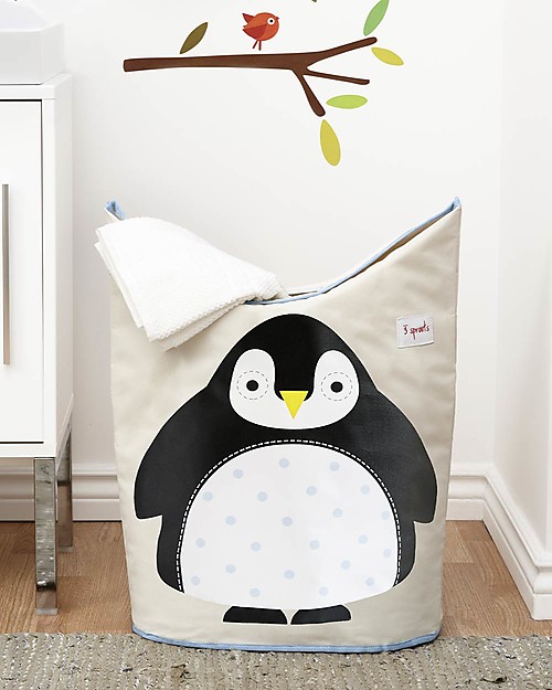3 Sprouts Laundry Hamper Penguin - No more mess, and lots of cuteness! Laundry Basket