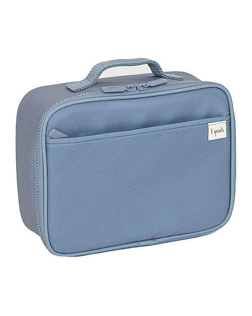 3 Sprouts Lunch Bag - Blue - 100% Recycled Polyester PET Thermal Containers