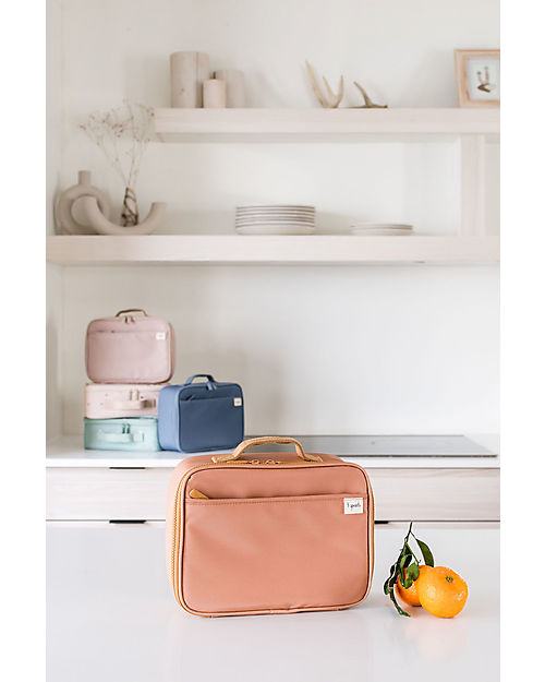 3 Sprouts Lunch Bag - Rust - 100% Recycled Polyester PET Thermal Containers