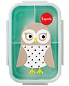3 Sprouts Lunch Bento Box, 3 Compartments - Owl Mint Snack Boxes