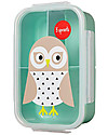 3 Sprouts Lunch Bento Box, 3 Compartments - Owl Mint Snack Boxes