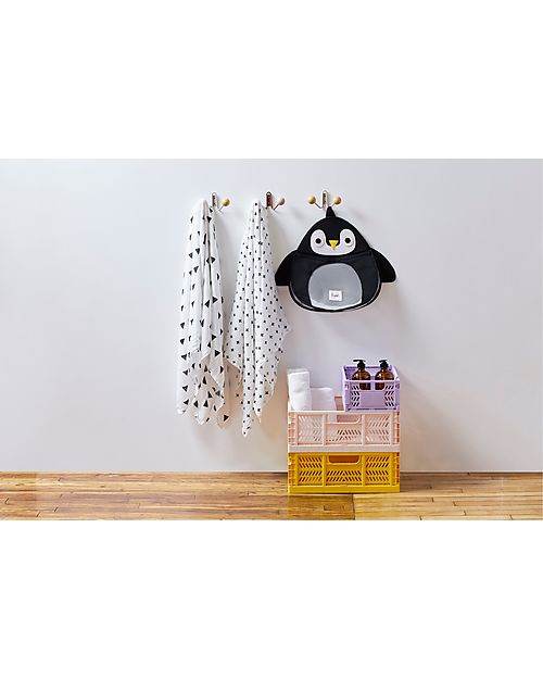 3 Sprouts Modern Folding and Stackable Crate - Recycled Plastic - Large - Pink - 43,18 x 29,21 x 17,78 cm Storage organisers