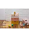 3 Sprouts Modern Folding and Stackable Crate - Recycled Plastic - Medium - Pink - 27,94 x 21,59 x 12,7 cm Storage organisers