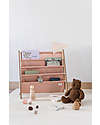 3 Sprouts Montessori Book Rack - Clay - Recycled Polyester - 61x63x25,4 cm Montessori Bookcases