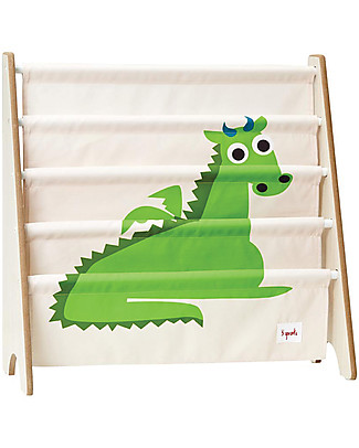 3 Sprouts Montessori Front Facing Book Rack - Green Dragon Montessori Bookcase