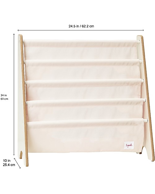 3 Sprouts Montessori Front Facing Book Rack - Llama Montessori Bookcases