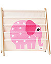 3 Sprouts Montessori Front Facing Book Rack - Pink Elephant Montessori Bookcases