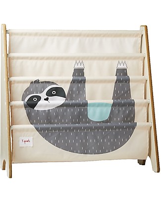 3 Sprouts Montessori Front Facing Book Rack - Sloth Bookcases