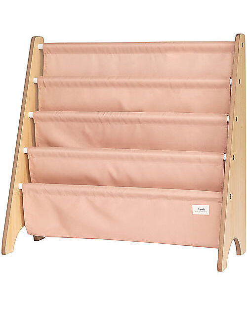 3 Sprouts OUTLET - Montessori Book Rack - Clay - Recycled Polyester - 61x63x25,4 cm Storage organisers