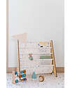 3 Sprouts OUTLET - Montessori Book Rack - Terrazzo Cream - Recycled Polyester - 61x63x25,4 cm Montessori Bookcases