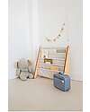 3 Sprouts OUTLET - Montessori Book Rack - Vichy Beige - Recycled Polyester - 61 x 63 x 25,4 cm Montessori Bookcases