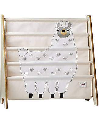 3 Sprouts OUTLET - Montessori Front Facing Book Rack - Llama - Showroom Sample Montessori Bookcases