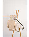 3 Sprouts Pack of 15 Velvet Clothes Hangers for Children - Cream with Set of 8 Wardrobe Dividers - Terrazzo Hangers