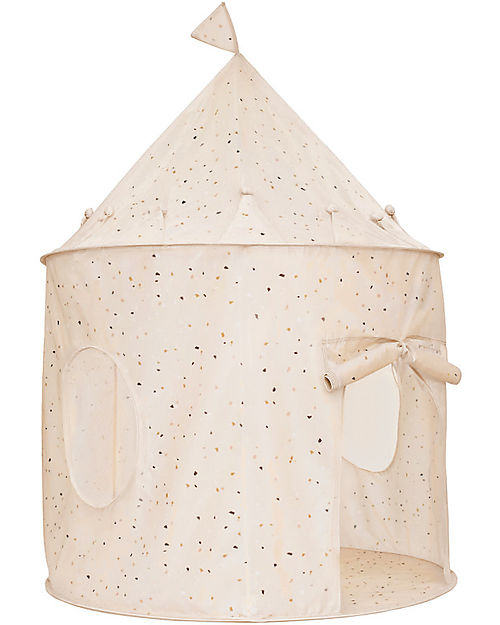 3 Sprouts Play Tent - Terrazzo Almond - 100% Recycled Polyester Tepees & Tents