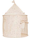 3 Sprouts Play Tent - Terrazzo Almond - 100% Recycled Polyester Tepees & Tents