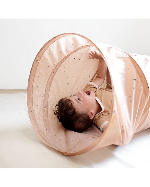 3 Sprouts Play Tunnel - Terrazzo Clay - Recycled Polyester - 180 x Diameter 46 cm Tepees & Tents