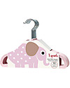 3 Sprouts Set 10 Hangers, Velvet - Elephant Pink Hangers