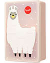 3 Sprouts Silicone Lunch Bento Box - Llama Pink - 3 Compartments Snack Boxes