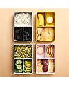 3 Sprouts Silicone Lunch Bento Box - Llama Pink - 3 Compartments Snack Boxes